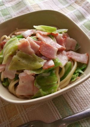 簡単♪春キャベツとベーコンのパスタ-レシピのメイン写真