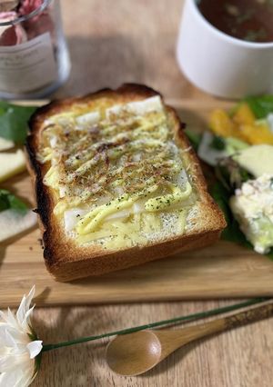 ジャコ餅チーズトースト-レシピのメイン写真
