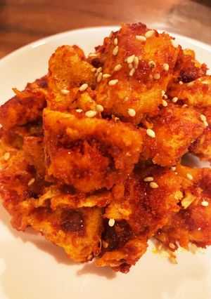 【ガチ韓】カレー粉甘辛チキン★ 불닭치킨-レシピのメイン写真