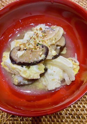 【糖質制限】豆腐とキノコの卵とじ-レシピのメイン写真