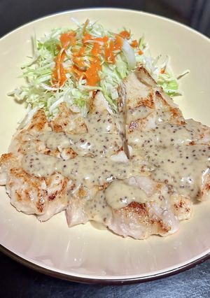 塩麹で柔らか鶏むね肉 チキンステーキ✨-レシピのメイン写真