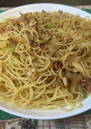 スパゲティ・セロリのジェノベーゼ-レシピのメイン写真