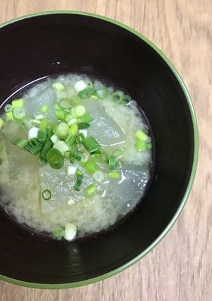 ゆうげの味噌汁/とうがんと青ねぎ-レシピのメイン写真