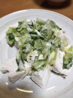 鶏むねのねぎ塩-レシピのメイン写真