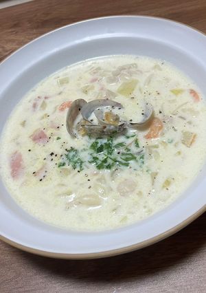 クラムチャウダー-レシピのメイン写真