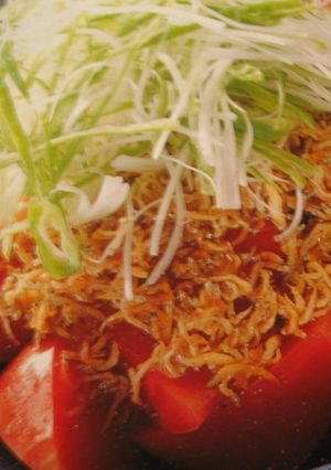 完熟トマトで食べたい♡トマじゃこサラダ♡-レシピのメイン写真
