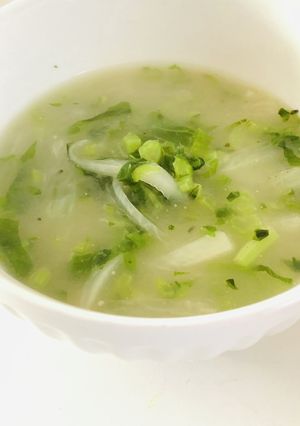 大根とカブの葉の優しいスープ-レシピのメイン写真