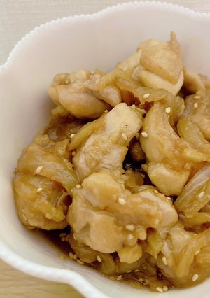 優しい甘さでほっこり！鶏肉と玉葱の甘辛煮-レシピのメイン写真