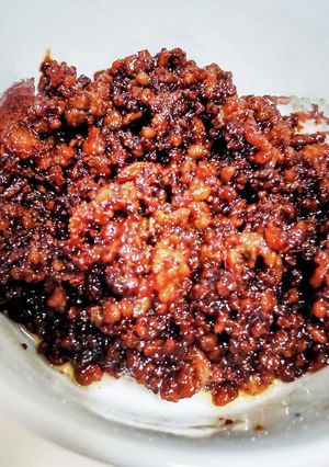 余り牛ひき肉でそぼろ♪簡単！-レシピのメイン写真