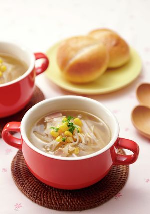 レンジで！大根とコーンの洋風スープ-レシピのメイン写真