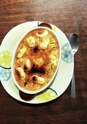トマトと木綿豆腐でグリチーパン粉焼き-レシピのメイン写真