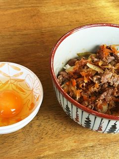 卵かけ牛丼-レシピのメイン写真