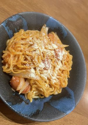 太麺ナポリタン-レシピのメイン写真