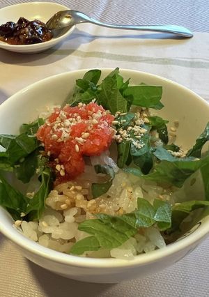 すぐでき！明太子と青じそミニ丼-レシピのメイン写真