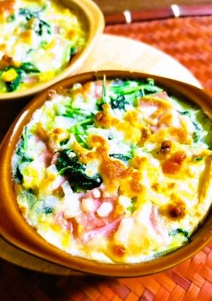 水菜の即席グラタン-レシピのメイン写真