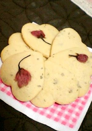 桜づくしの和風あんこクッキー-レシピのメイン写真