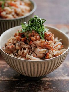 鶏ごぼうの炊き込みご飯♡-レシピのメイン写真