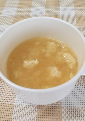 【離乳食後期】鶏だんご汁-レシピのメイン写真