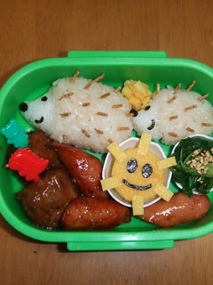 キャラ弁 はりねずみ親子 第2弾-レシピのメイン写真
