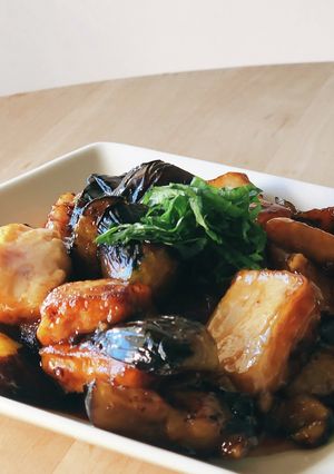 簡単節約★ナスとカリカリ厚揚げ煮★お弁当-レシピのメイン写真
