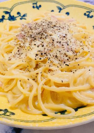 チーズ不使用＊コクうま豆乳カルボナーラ-レシピのメイン写真