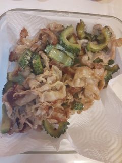 ゴーヤと豚ばら肉のオイマヨ炒め-レシピのメイン写真