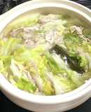 白菜と豚しゃぶ肉のミルフィーユ鍋