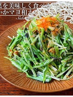 混ぜるだけ!水菜のおかかマヨ和え -レシピのメイン写真