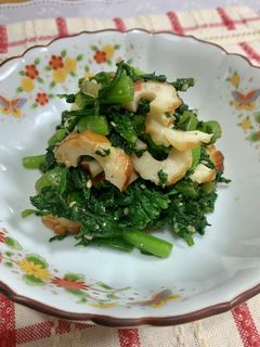 春菊とちくわの和え物♪-レシピのメイン写真