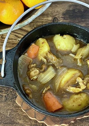 ミニダッチオーブン♡具沢山お一人様カレー-レシピのメイン写真