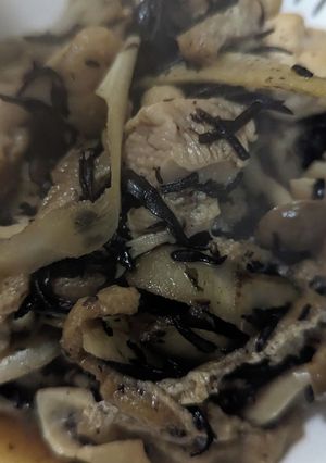ひじきとごぼうと鶏モモ肉のきんぴら-レシピのメイン写真