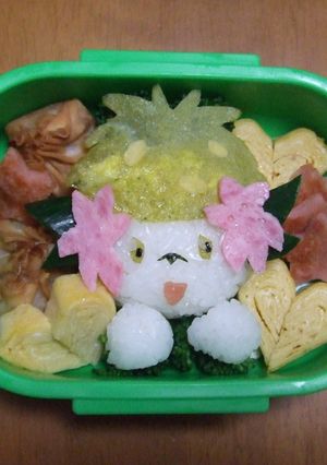 キャラ弁　シェイミ ランドフォルム-レシピのメイン写真