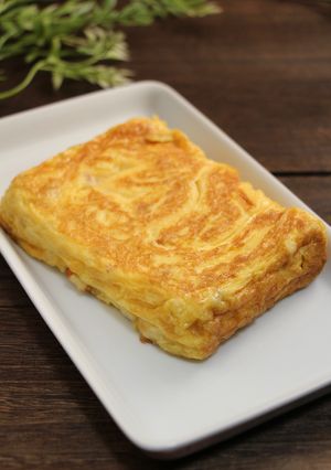 たんぱく質補給！ちくわの甘～い卵焼き-レシピのメイン写真