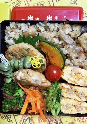 11/14よっちゃん♡つくねバーグ弁当-レシピのメイン写真