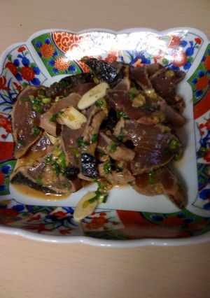 鰹のたたきinポッカレモン-レシピのメイン写真
