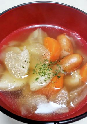 色んな野菜でほっこりポトフ♪余り野菜で♡-レシピのメイン写真