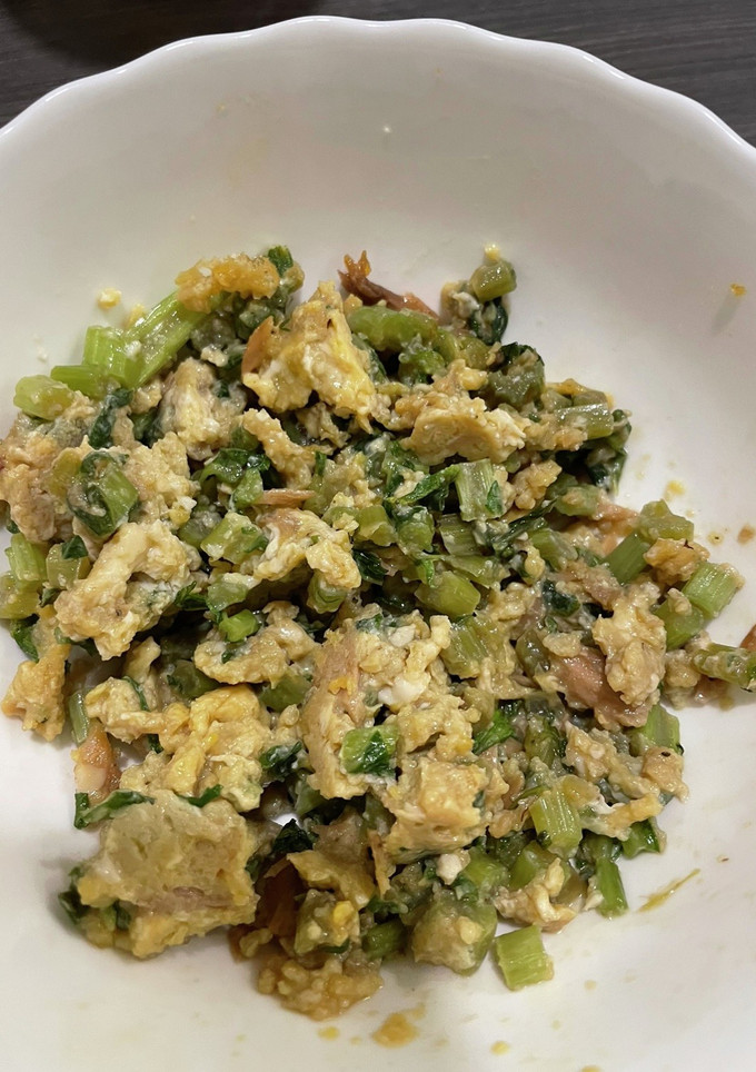大根の葉と卵の炒め物-レシピのメイン写真