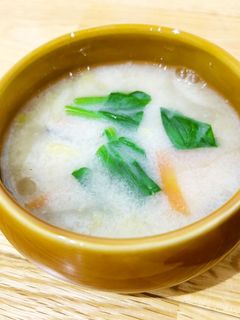 【学校給食】豆乳みそスープ-レシピのメイン写真
