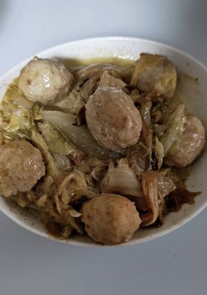 私の白菜と鶏団子の中華風クリーム煮-レシピのメイン写真