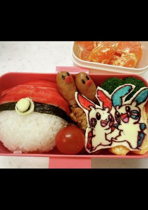 ポケモン キャラ弁 プラスル マイナン-レシピのメイン写真