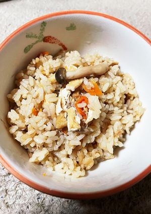 ポン酢で簡単炊き込みご飯-レシピのメイン写真