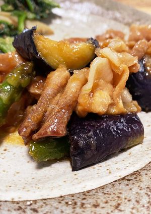 なすとアスパラの豚すき煮☆-レシピのメイン写真