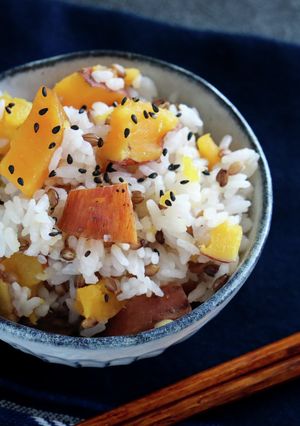 簡単!おいしいさつまいもご飯-レシピのメイン写真