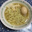 本格!魚介スープラーメン、味玉入り