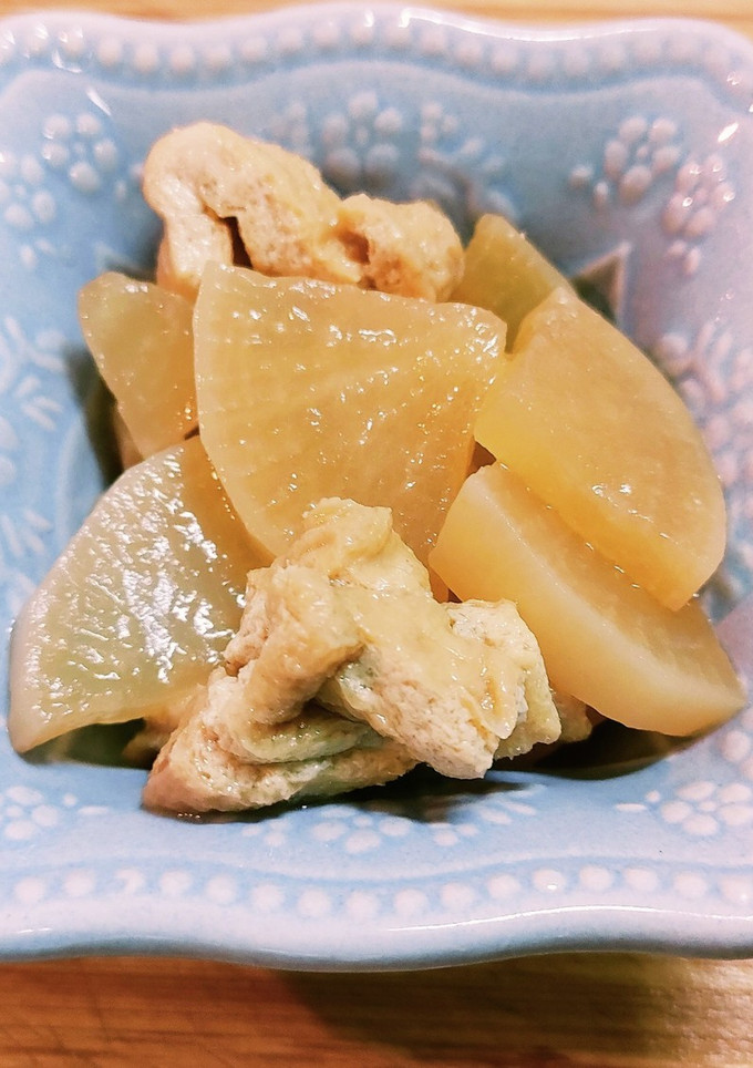 薄切り大根の煮物♬　-レシピのメイン写真