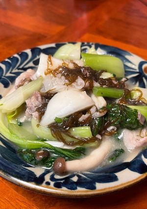 今が旬！蕪と青菜 もずくの旨煮-レシピのメイン写真