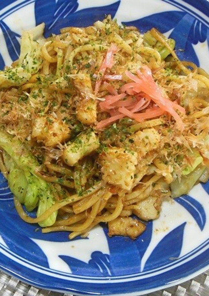 イカ焼きそば★屋台風-レシピのメイン写真