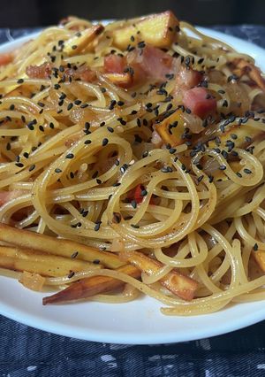 スパゲティ・大学芋-レシピのメイン写真