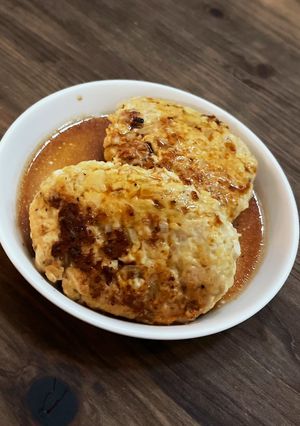 鶏ササミ肉のふわふわハンバーグ-レシピのメイン写真