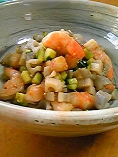 えび・きゅうり・れんこんの美味ナムル♪-レシピのメイン写真